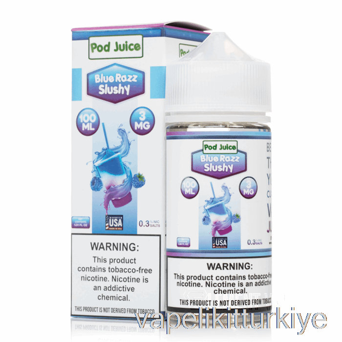 Vape Elektronik Sigara Blue Razz Slushy - Kapsül Suyu - 100ml 6mg